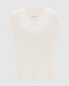 JOSEPH Nylas ivory vest JF009676