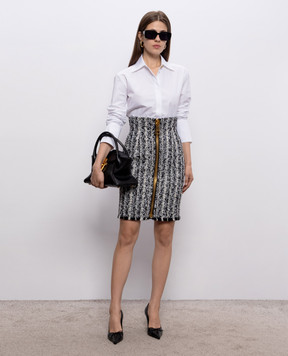 Balmain Tweed pencil skirt with wool HF1LCC22XM15