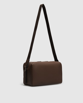 The Row Brown leather bag Jerome H001126L663