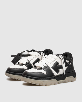 Off-White Out Of Office Chunky Varsity Black Leather Sneakers OF05742001