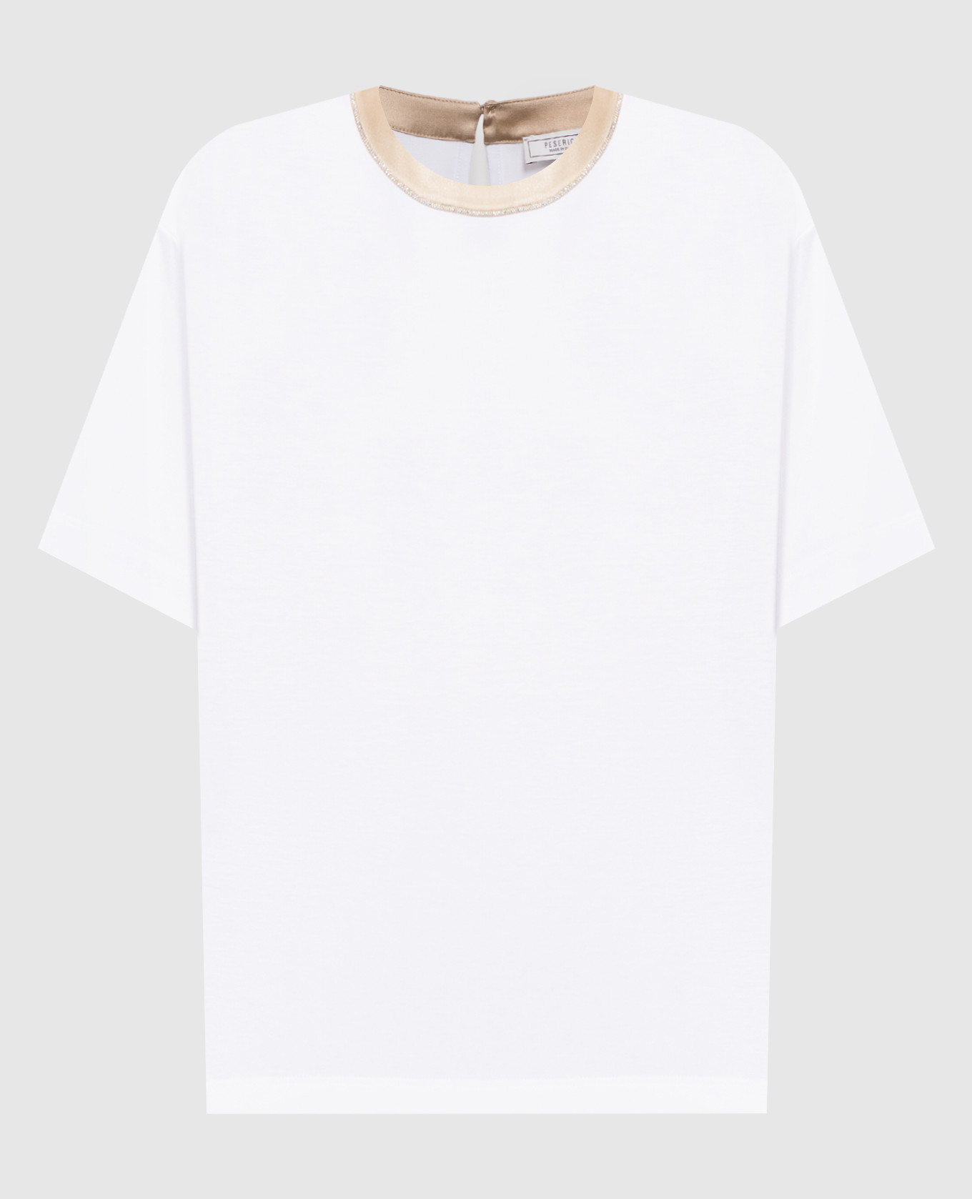 

White T-shirt with drawstring Peserico