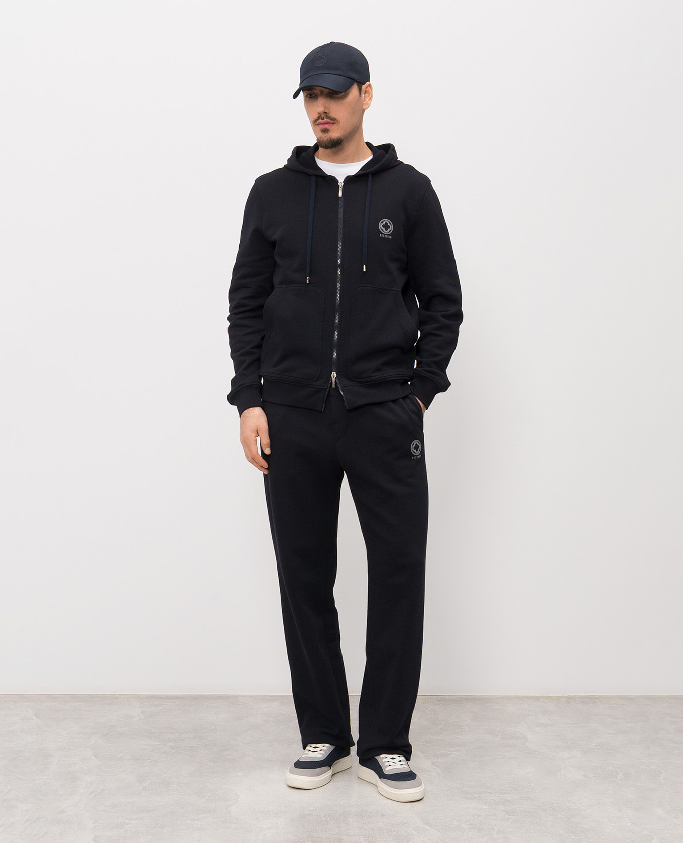 

Blue sweatpants with logo Peserico