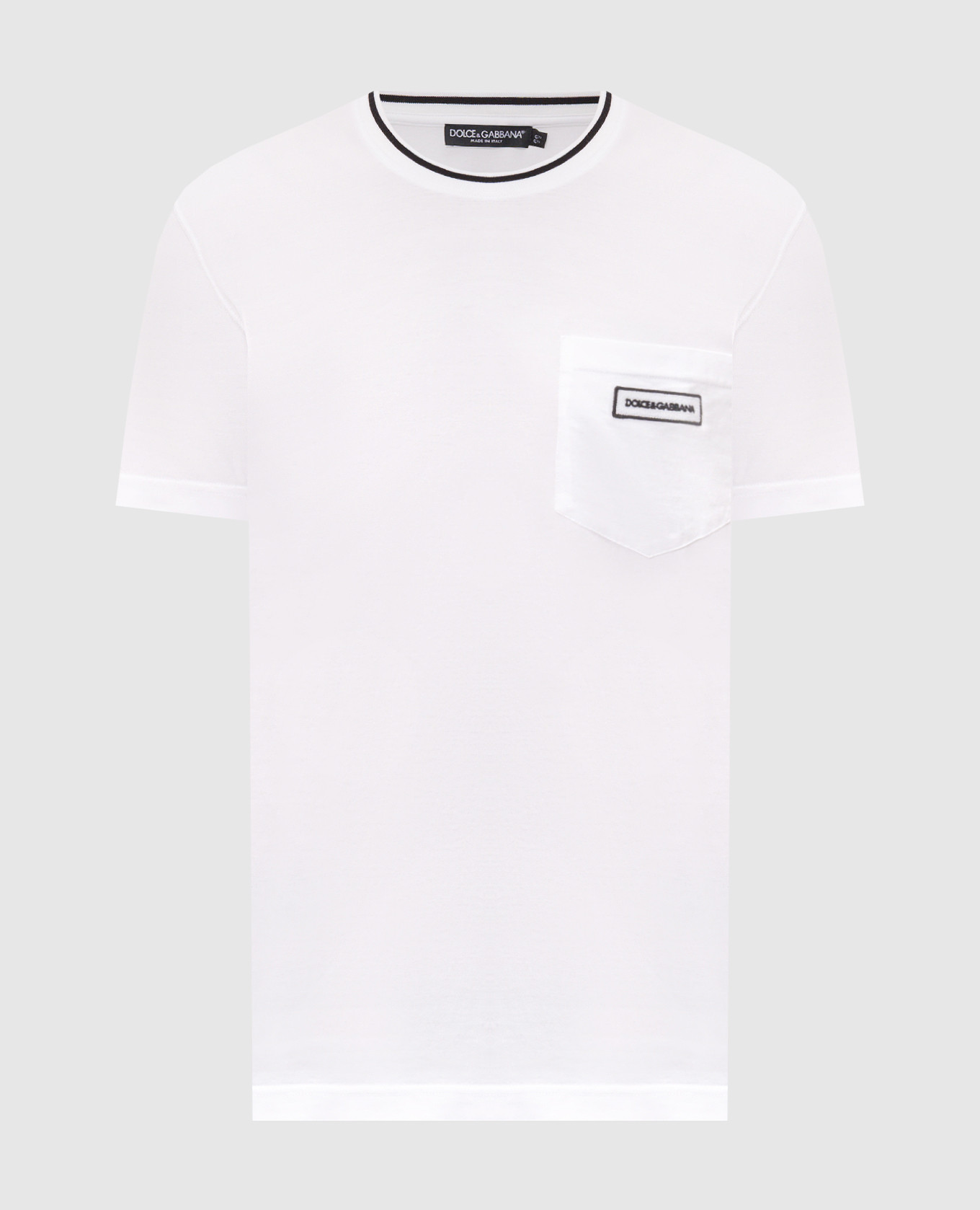 White T-shirt with logo patch