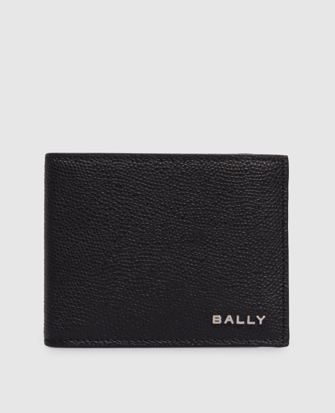 

Black Essential wallet with textured logo Bally