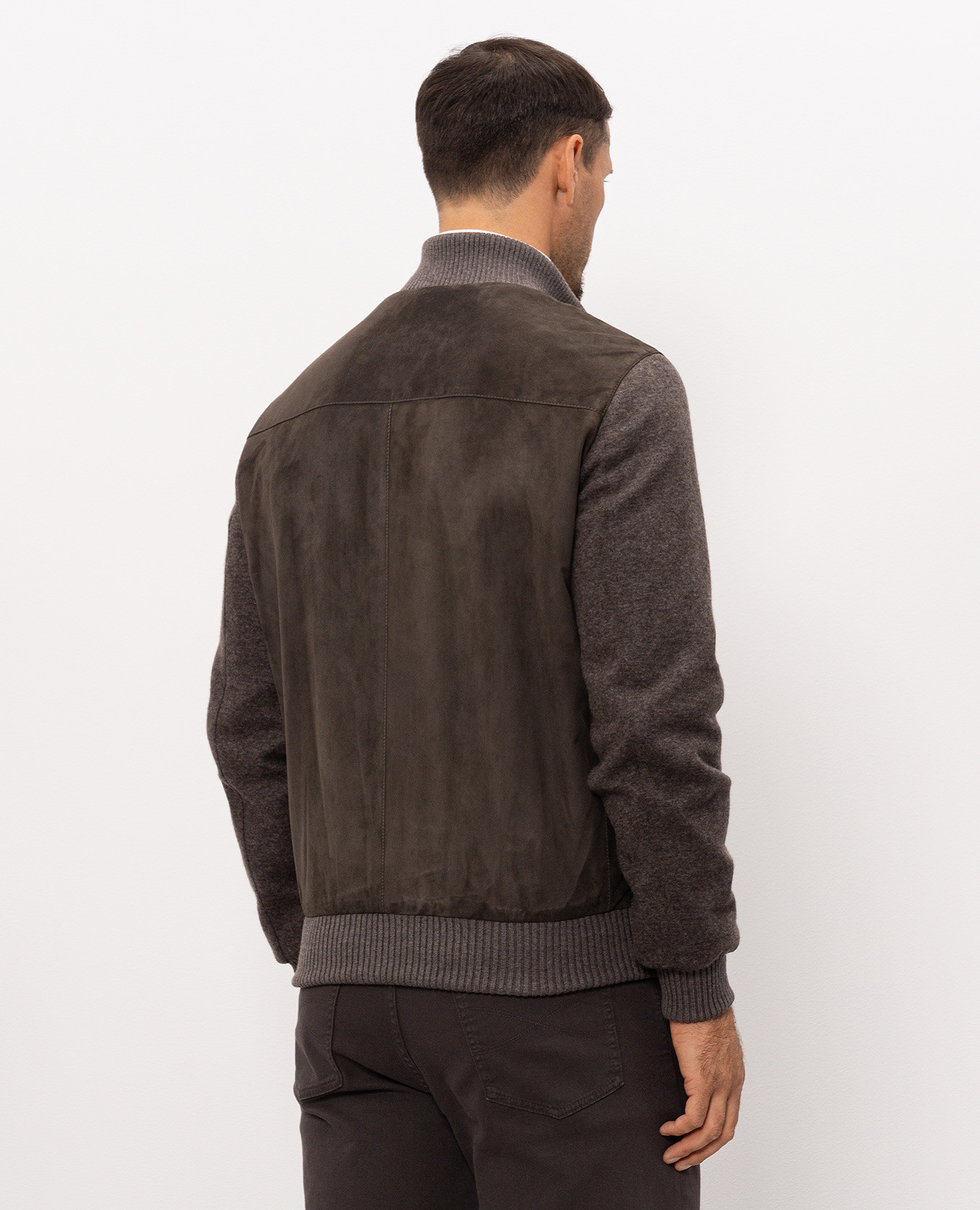 Khaki combination jacket Enrico Mandelli 4