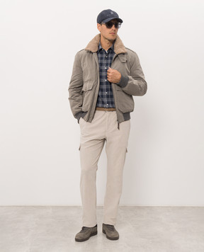 Brunello Cucinelli Blue checkered shirt MY6553059