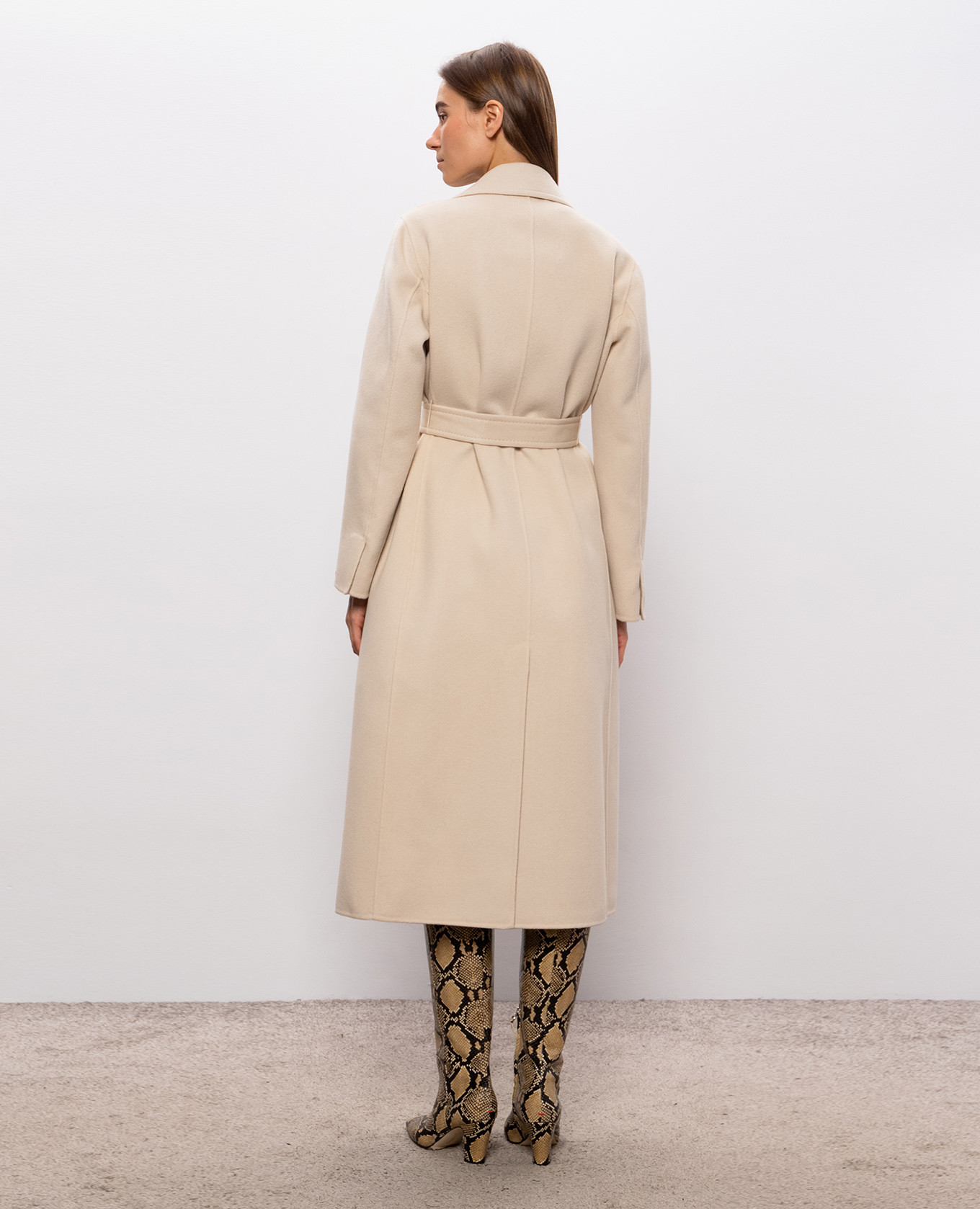 Beige wool coat with a smell Max & Co 4