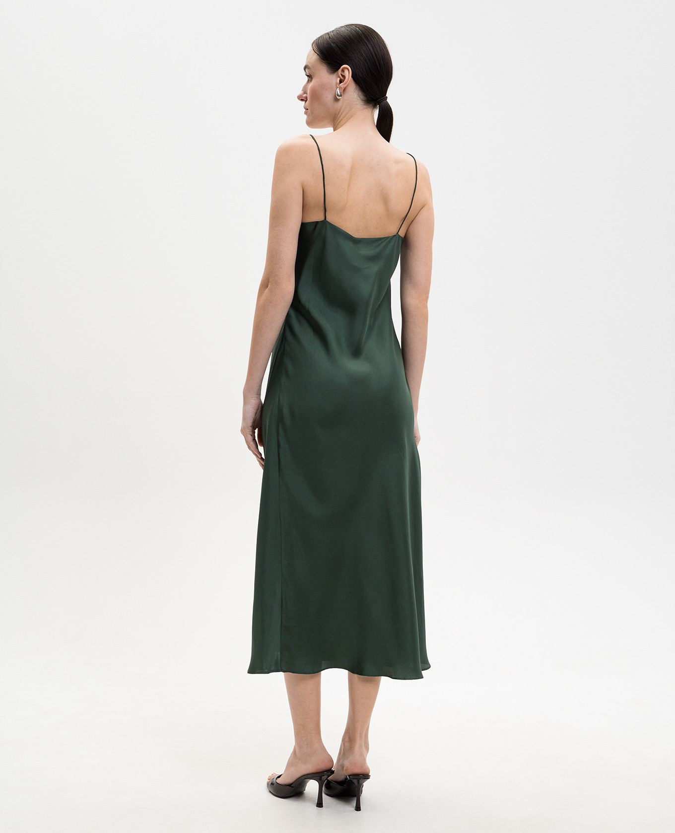 

Green Lille silk dress Asceno