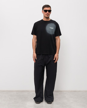 Maison Margiela MM6 Black T-shirt with Spray print SH0GC0067M20048