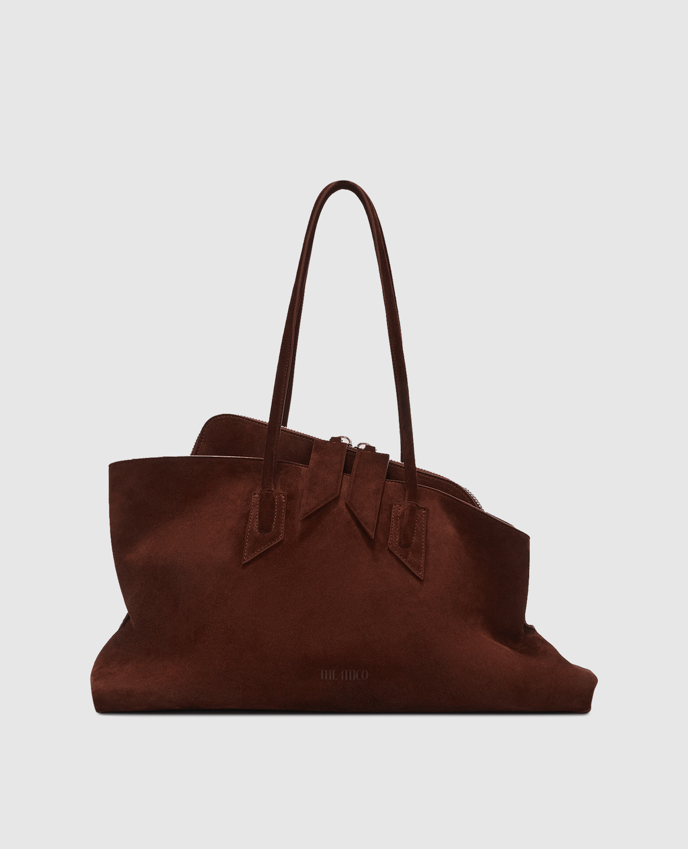 

La Passeggiata brown suede tote bag The Attico