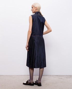 Thom Browne Blue silk shirt dress FDSF57U00804