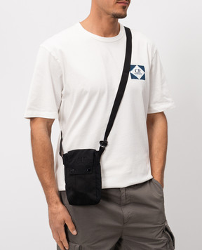 C.P. Company Plain Paper Touch Black Phone Bag MAC157A110188M