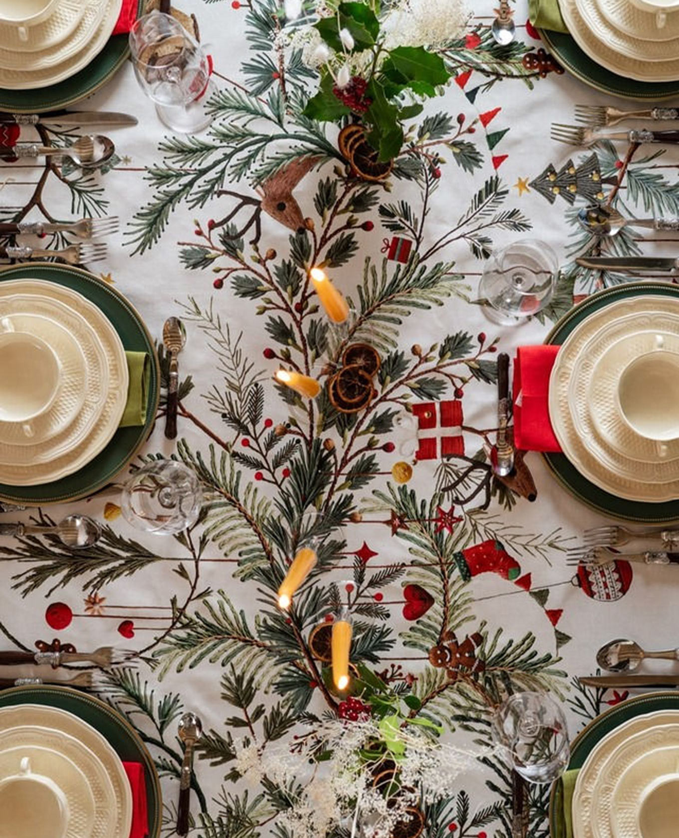 

White tablecloth RUDY TESSITURA TOSCANA TELERIE