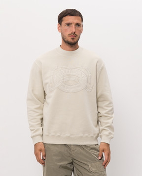 C.P. Company Green sweatshirt with logo embroidery MSS174A006453O