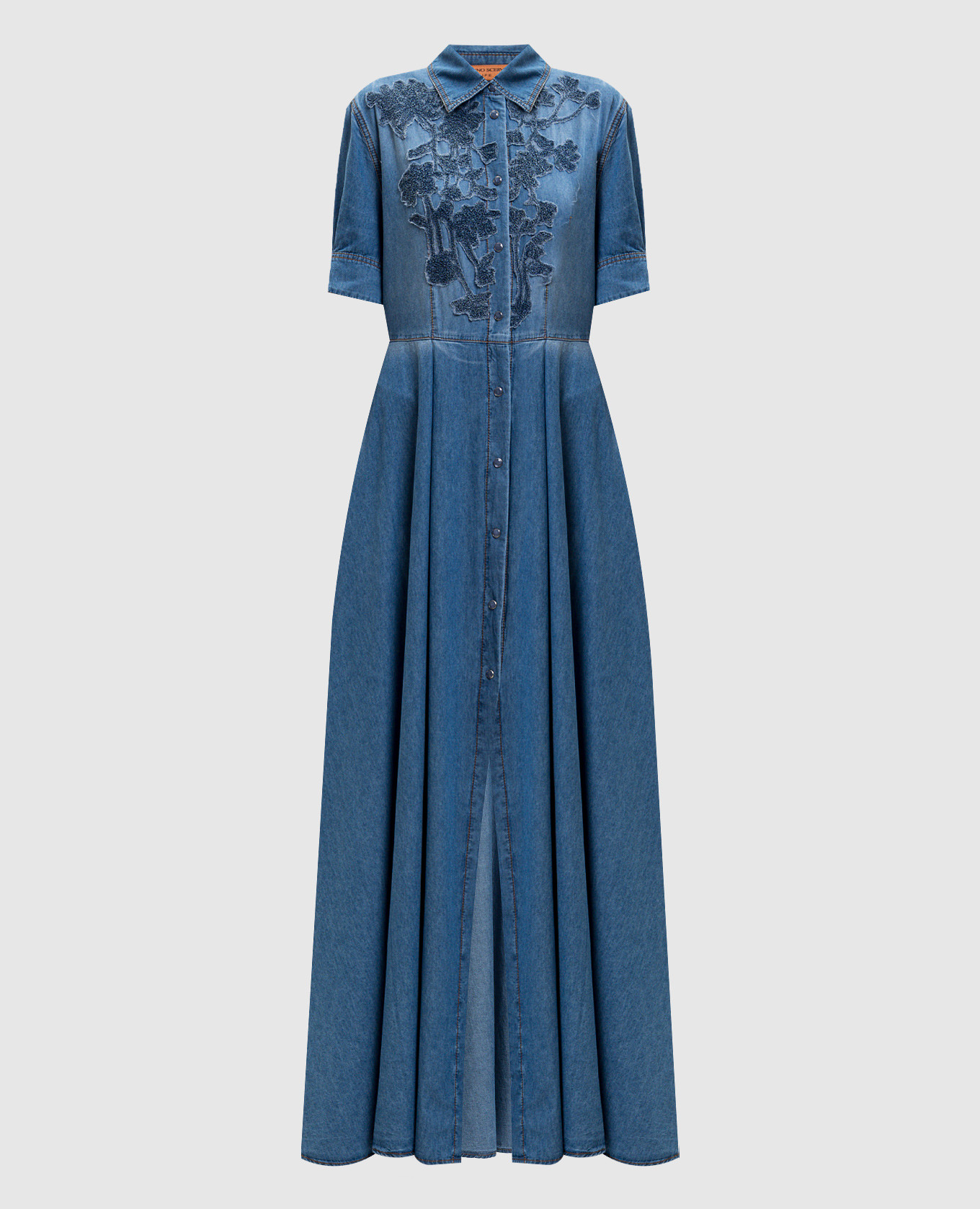 

Blue denim-effect shirt dress Ermanno Scervino Life