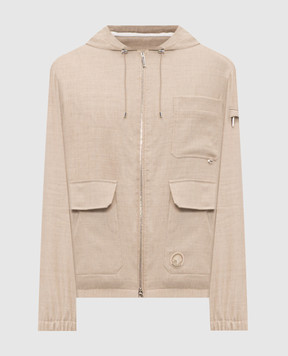 Stefano Ricci Beige linen and wool jacket M7J6100160LW001Q