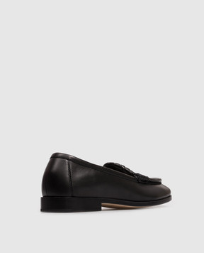 Bottega Veneta Black Intrecciato leather loafers 876126VBSDO