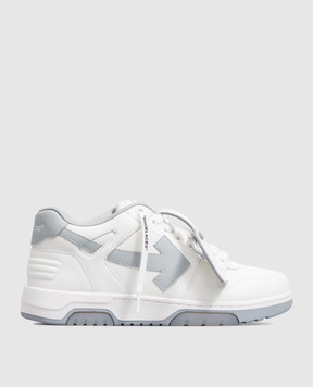 Off-White Out Of Office white leather sneakers with logo print M189C9L019
