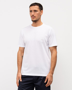 Stefano Ricci White T-shirt with logo embroidery MNH6105090803