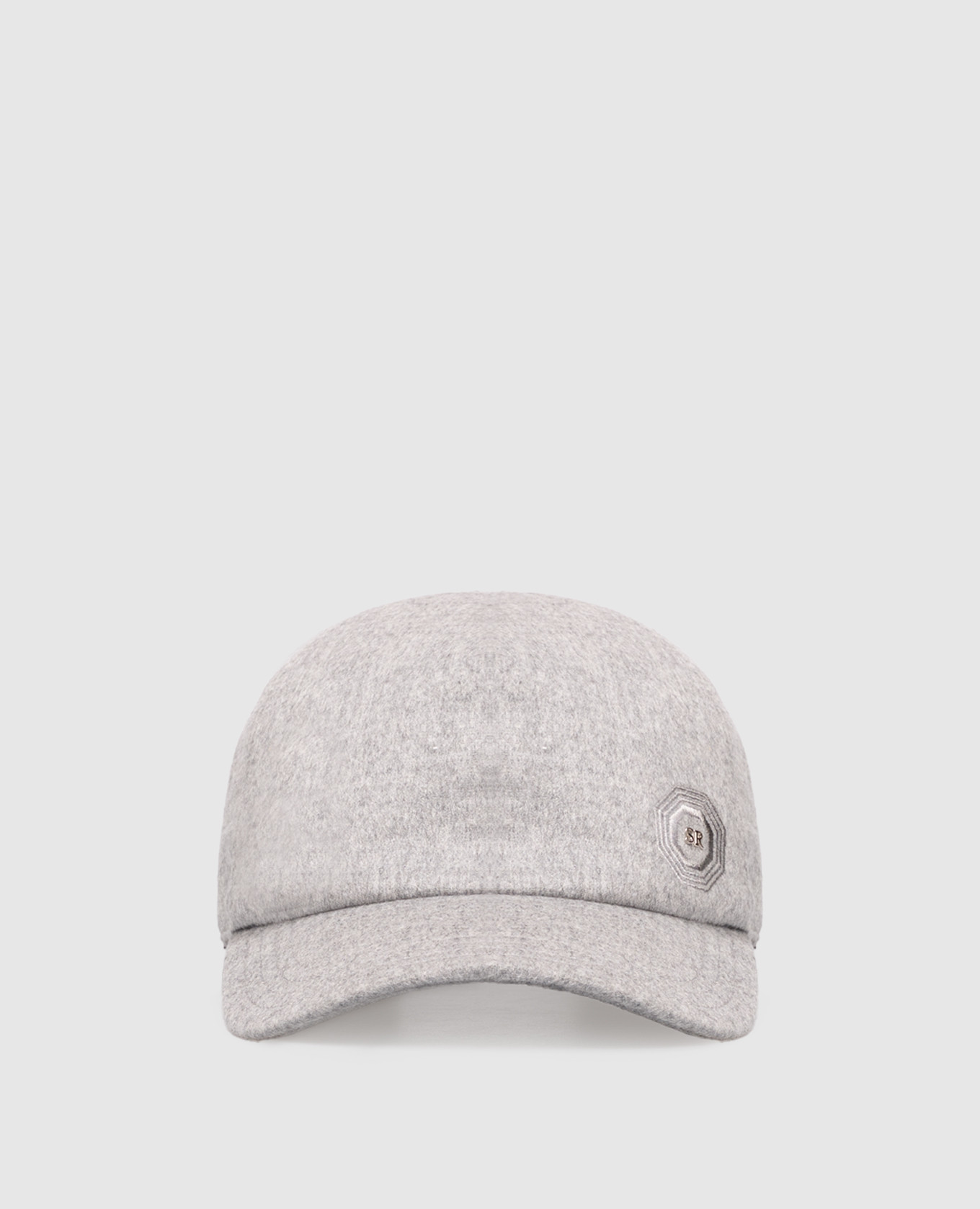 Gray cashmere cap
