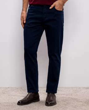 Brunello Cucinelli Blue jeans with logo M277PD3210