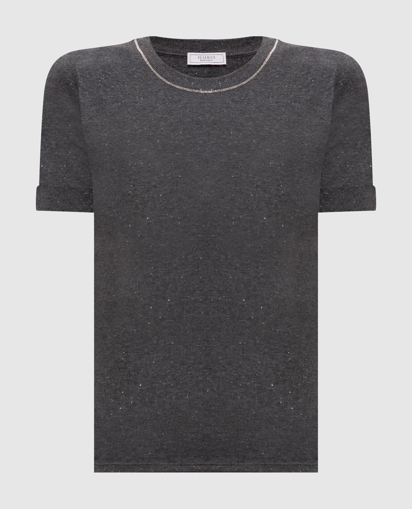 Gray T-shirt with lurex