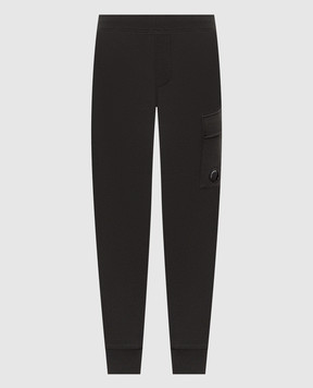 C.P. Company Grey joggers with logo patch MSP717A005086W