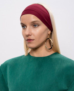 Saint Laurent Gold-tone earrings with logo monogram 784142Y1500