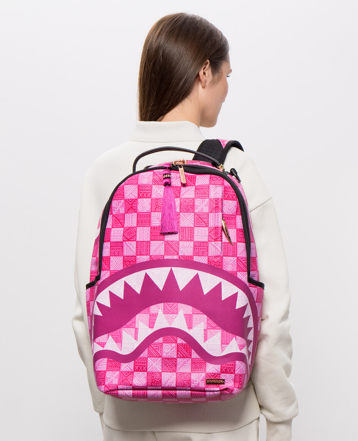 Children's pink backpack AI AFRICAN INTELLIGENCE THE SUNSET RESET Sprayground 2