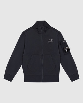 C.P. Company Children's blue sports jacket with logo patch CMF01NLCA691014