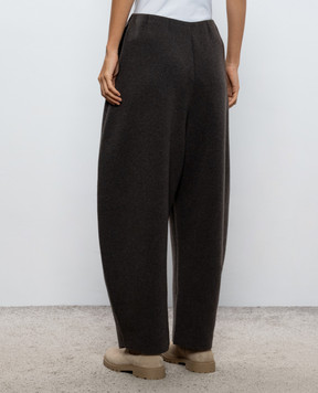 BOBOUTIC Brown wool and cashmere pants 5136