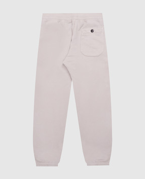 Stone Island Children's gray joggers with patch L2S166200003S0A2014