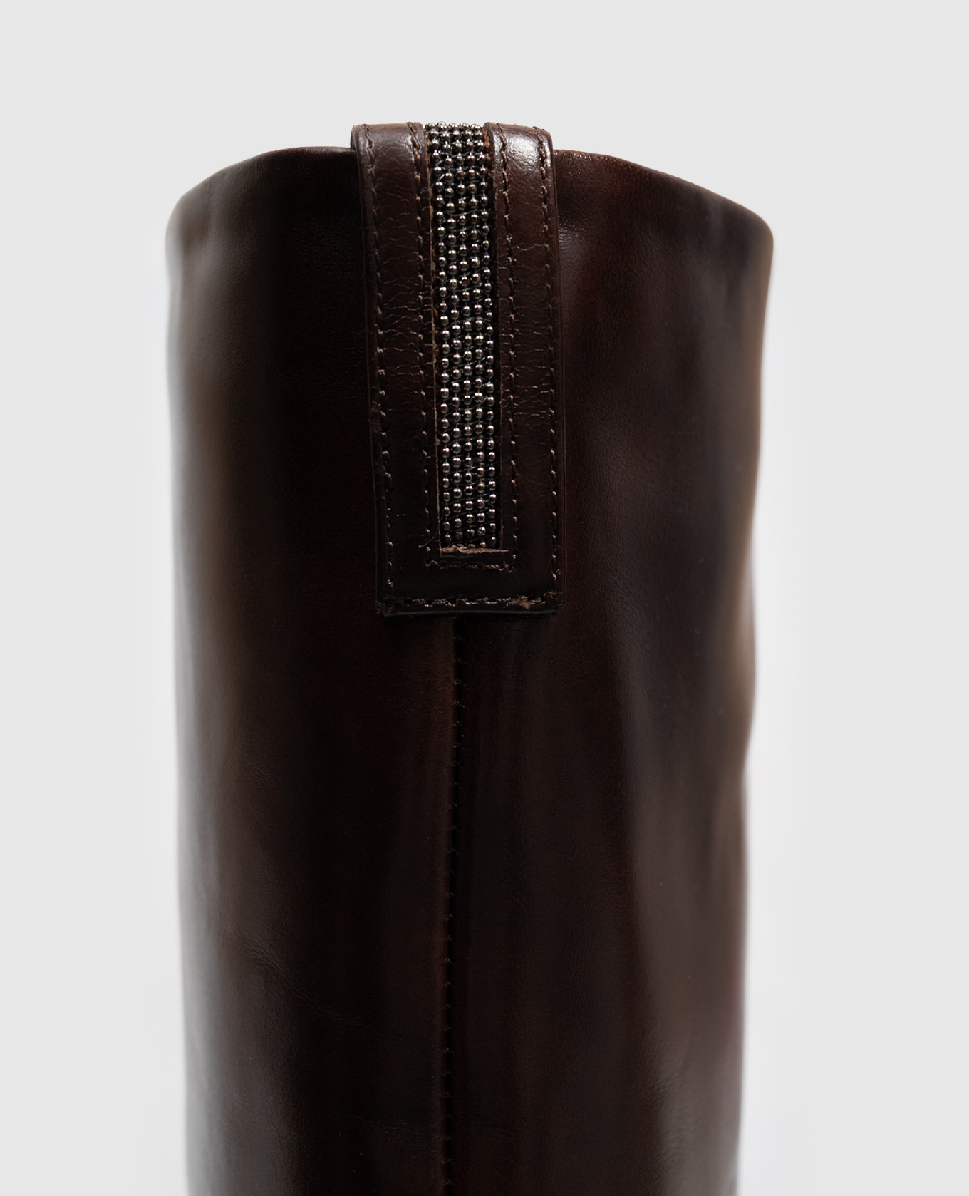 Brown leather boots Peserico 5