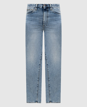 Toteme Blue jeans with logo patch 222232741