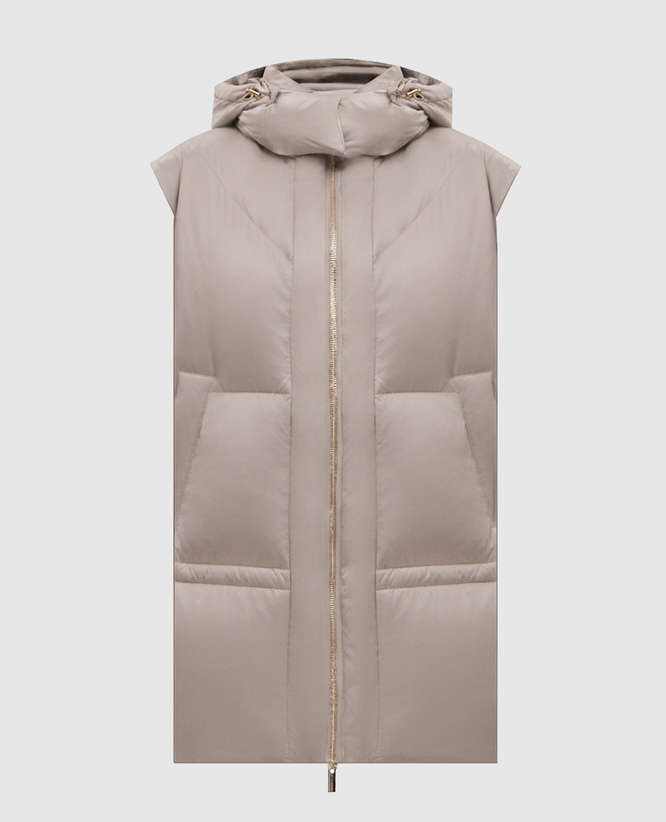Beige down vest
