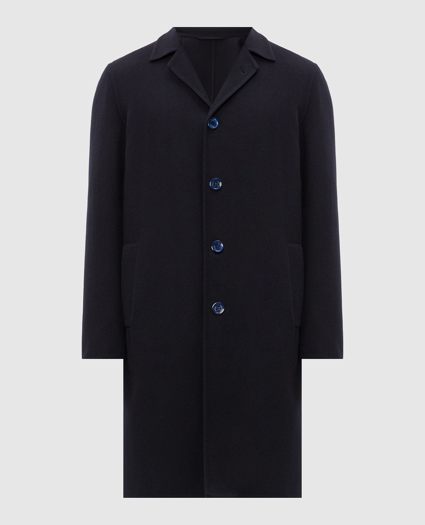 Blue wool coat