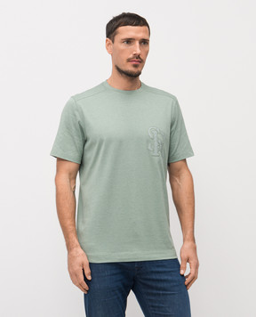 Stefano Ricci Green cashmere T-shirt MVH5300100PRYABP