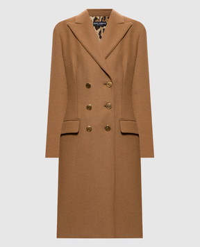 Dolce&Gabbana Brown wool coat F0N87THU2B1