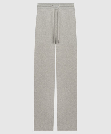 Grijze gemêleerde joggingbroek