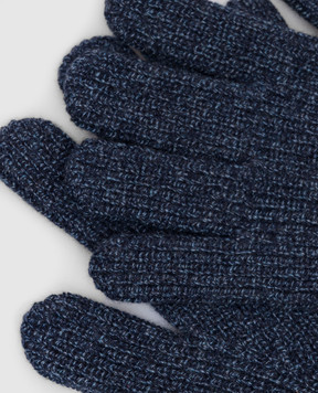 Brunello Cucinelli Blue cashmere gloves MQS95908