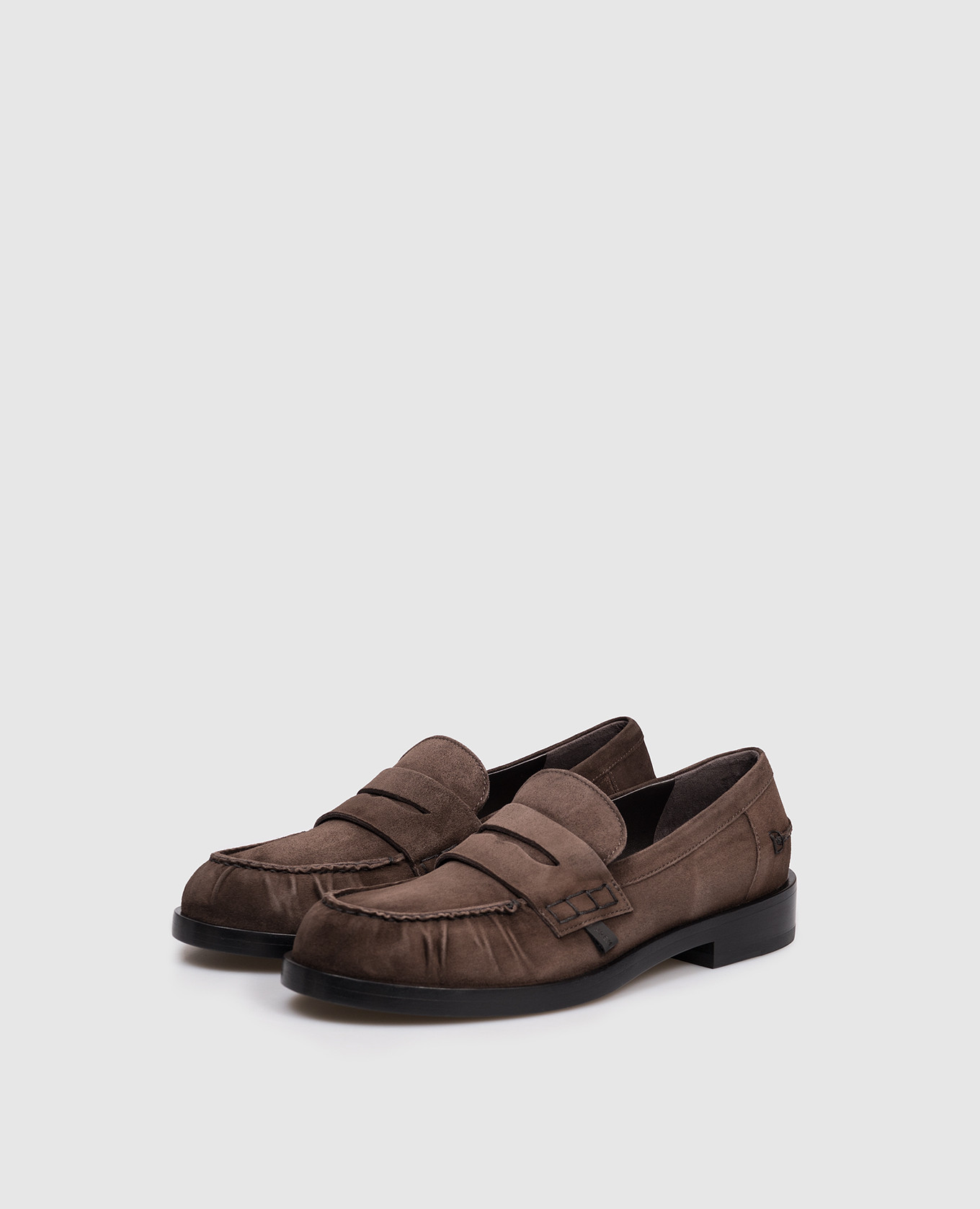 

Brown suede loafers Premiata