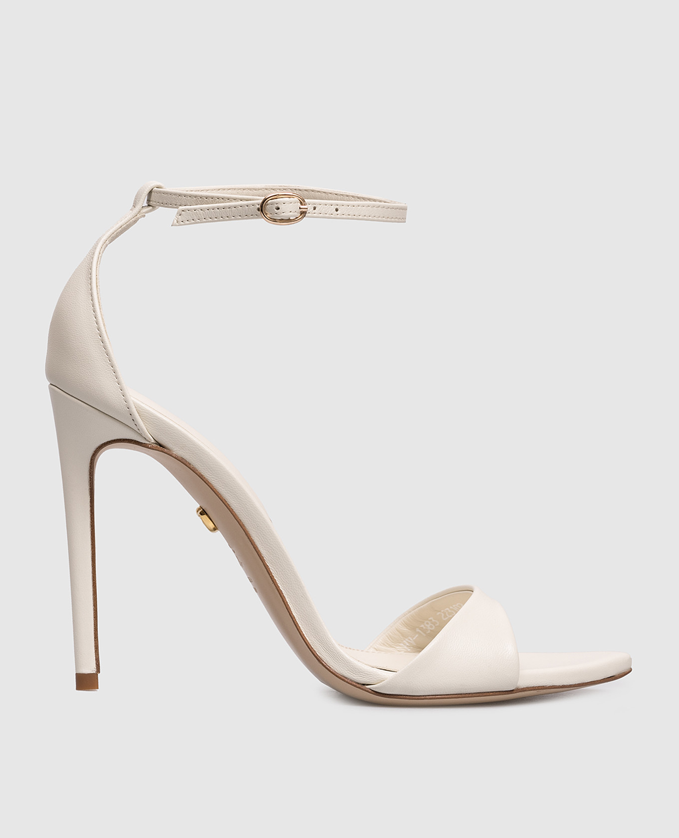 White leather sandals