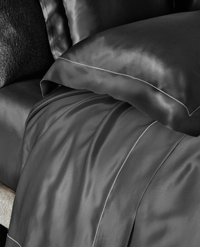 Fazzini Black silk pillowcase LAGFEDS50X80Q