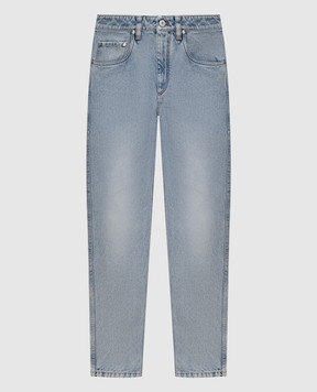 Brunello Cucinelli Blue jeans with a patch MA095P5847