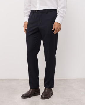Peserico Blue wool pants R54220D02566