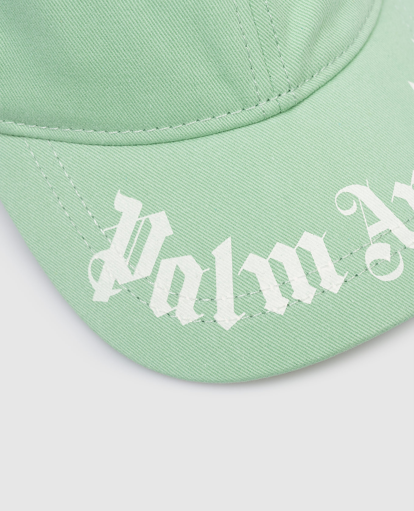 

Children's green cap with logo print Palm Angels