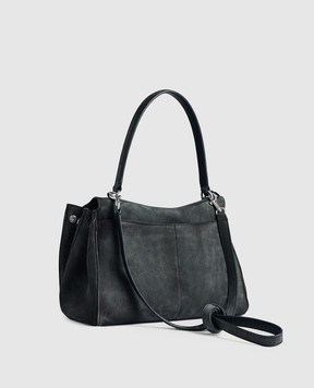 Balenciaga Blue suede Rodeo bag 7897792AB4G