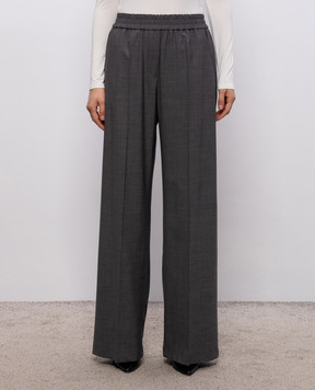 Brunello Cucinelli Gray pants with wool MPW07P9002
