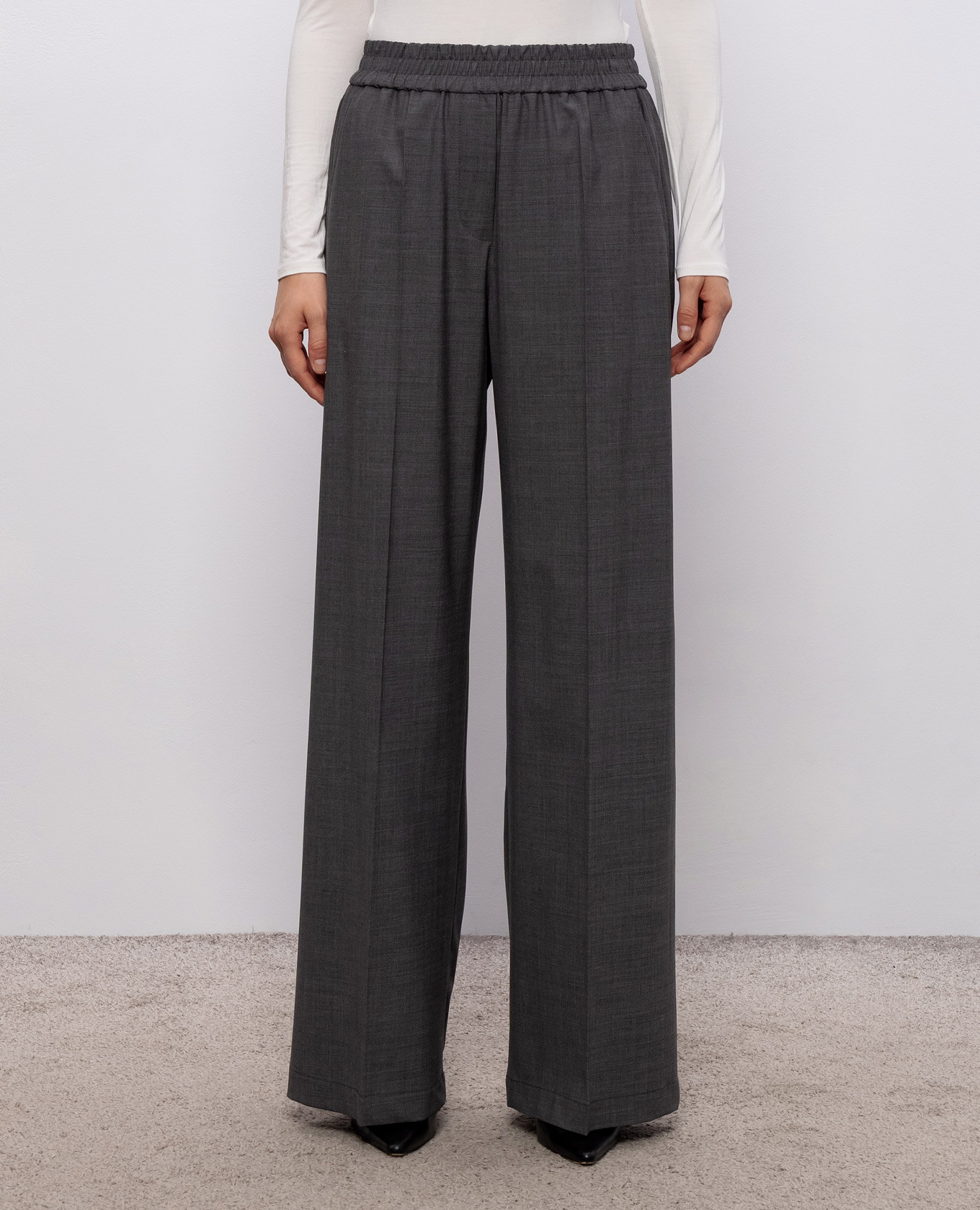 Gray pants with wool Brunello Cucinelli 3