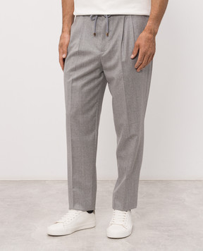 Brunello Cucinelli Gray wool pants ME226E1710